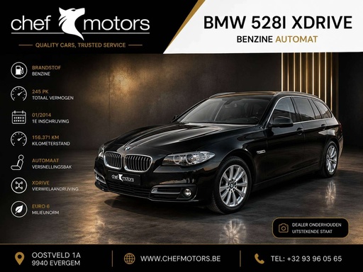 2014 BMW 528I XDRIVE Benzine Automaat EXPORT OF HANDELAAR VASTE PRIJS